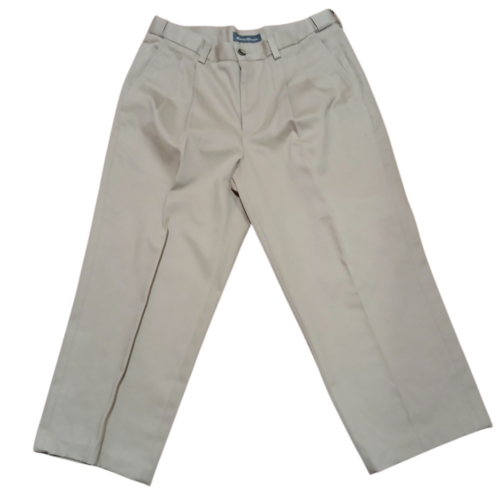 Eddie Bauer Men's 32×25 100% Cotton Khaki Chinos